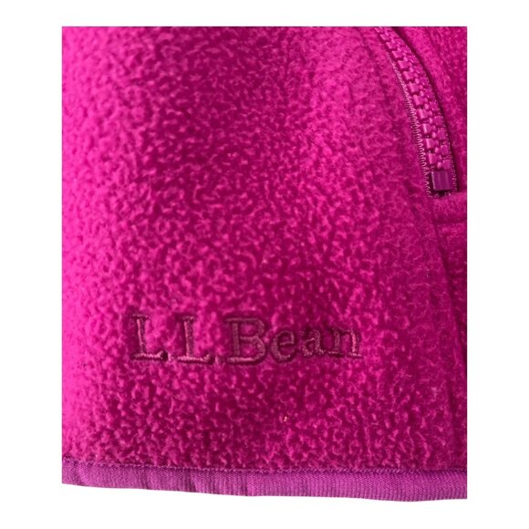 L.L. Bean Women’s Small Fuchsia Pink Full-Zip Fleece Jacket – Polartec Recycled - Picture 4 of 5